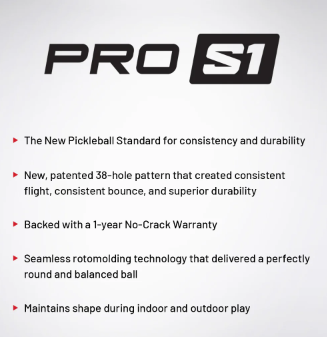 Selkirk Pro S1 Pickleball - 100 pack