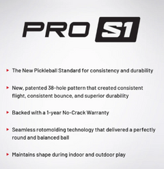 Selkirk Pro S1 Pickleball - 100 pack