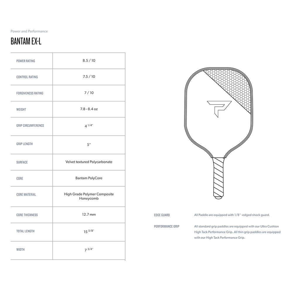 Paddletek Bantam EX-L Pickleball Paddle