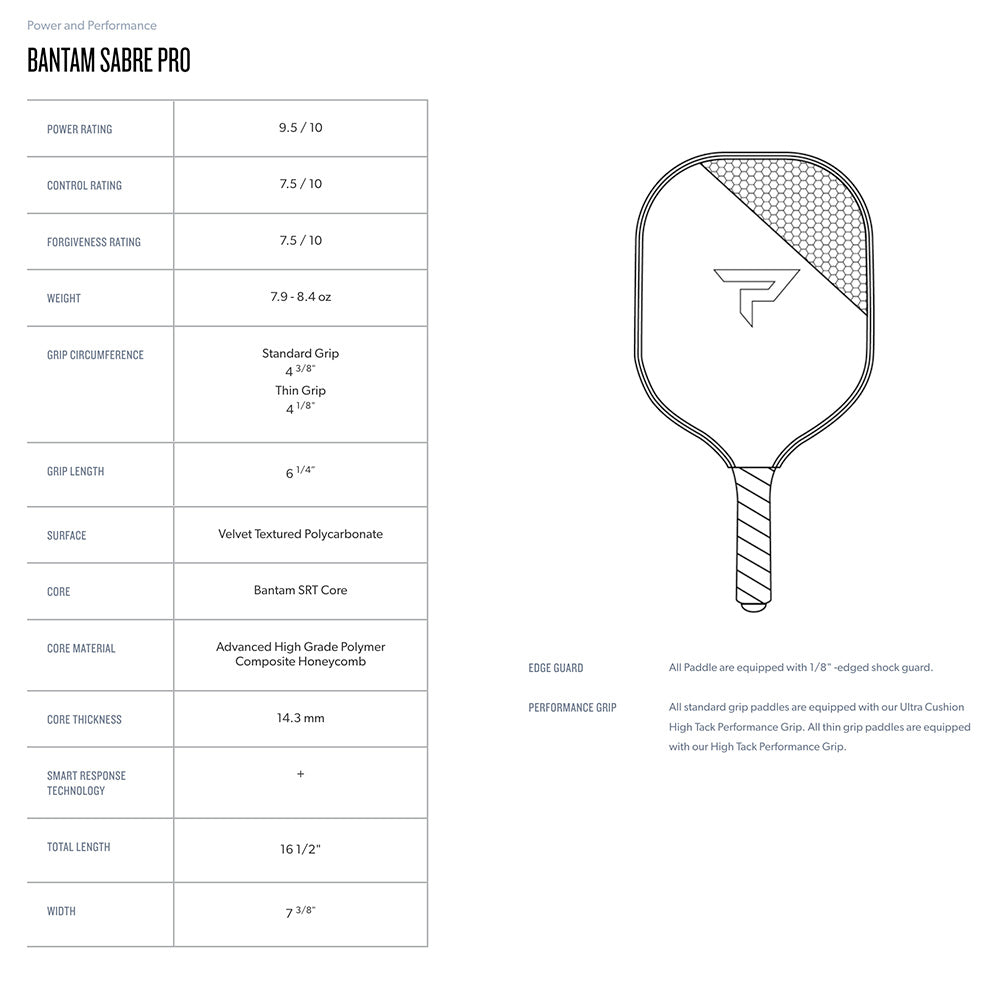 Paddletek Bantam Sabre Pro Pickleball Paddle