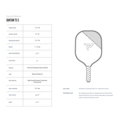 Paddletek Bantam TS-5 Pickleball Paddle