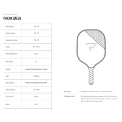 Paddletek Phoenix Genesis Leigh Waters Signature Pickleball Paddle