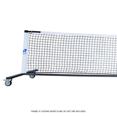 Rhino Pickleball Pro Net with Wheels - 22ft Portable System