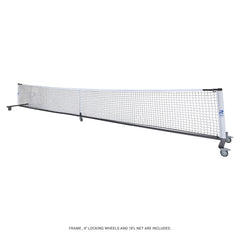 Rhino Pickleball Pro Net with Wheels - 22ft Portable System