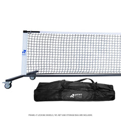 Rhino Pickleball Pro Net with Wheels - 22ft Portable System