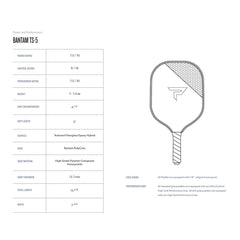 Paddletek Bantam TS-5 Pickleball Paddle
