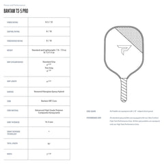 Paddletek Bantam TS-5 Pro Pickleball Paddle